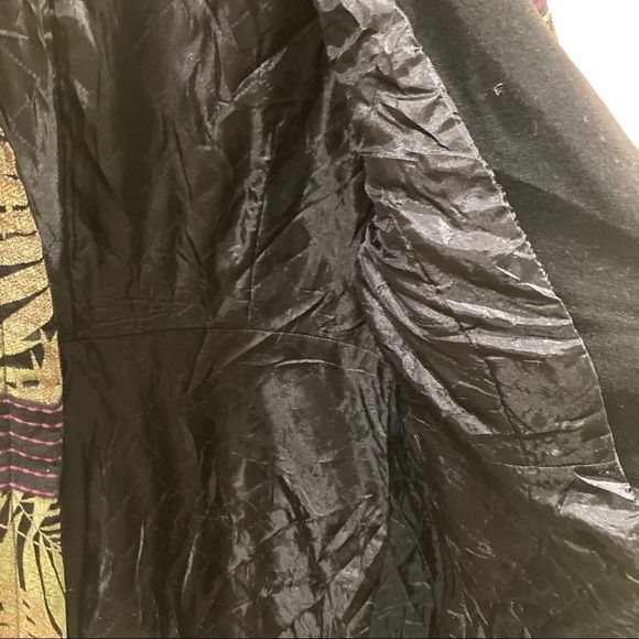 PINK MARTINI Sz L Arabesque Style Colour Block Quilted Lining Pockets Coat - Picture 10 of 11